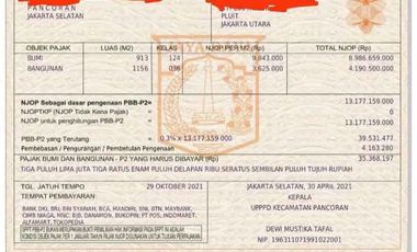 Rumah hitung tanah bangunan gratis Pengdegan Pancoran Jaksel