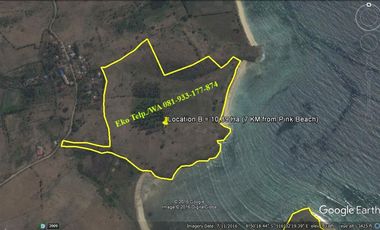 Dijual Tanah Tepi Pantai Pink Beach Telone Lombok Timur