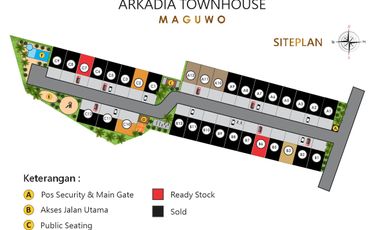 dijual rumah di sleman maguwo dengan sky balcony dalam perumahan mewah