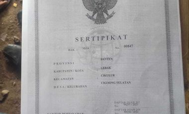 Jual Tanah industri Rangkasbitung Raya.