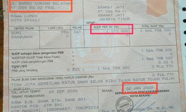 Tanah murah bekasi kota rawalumbu depan mahanaim  strategis nego sampai jadi