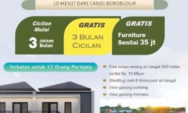 TOWNHOUSE DENGAN KOLAM RENANG AIR HANGAT DEKAT BOROBUDUR