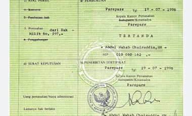 Gandaria Permai Pare Pare Luas Tanah 158 (10X15.8) SHM Kamar 3 WC 2