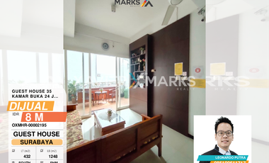 Ruko 4 lantai luas 432m2 aktif sebagai guest house 35KT lokasi Bubutan