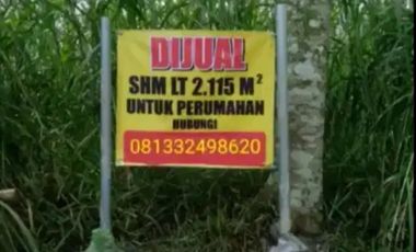 Dijual Murah Tanah Strategis di Noborejo Salatiga