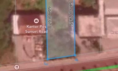 Tanah Komersil Sunset Road Legian Bali, 1360m2 SHM