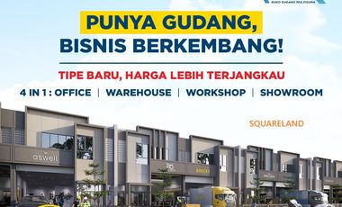 DIJUAL GUDANG TAMAN TEKNO X, 4 in 1RUKO GUDANG MULTIGUNA TANGERANG BSD