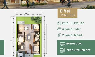 PROMO SPESIAL CLUSTER THE GREEN ICONIA TIPE EIFFEL 100
