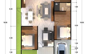 CLUSTER THE GREEN PARK TIPE 110 PEONY