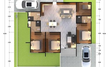 CLUSTER THE GREEN PARK TIPE BOOUGENVILLE 135