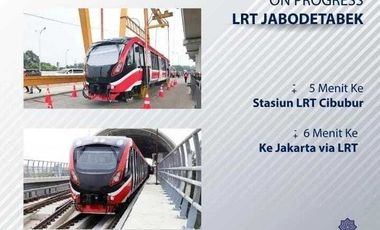 Rumah minimalis lokasi strategis dekat pintu tol dan stasiun lrt