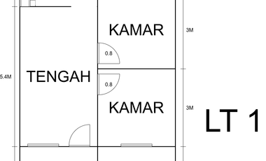 Rumah 3Kamar 40menit dr Juanda