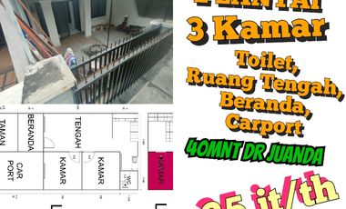 Rumah 3Kamar 40menit dr Juanda
