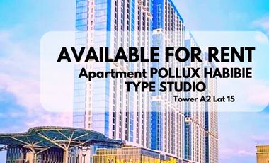 disewakan apartmen pollux habibie studio sea view dan city view