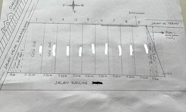 Kav strategis 1112m2 blk stasiun KA Magetan Barat 15mnt ke kota madiun