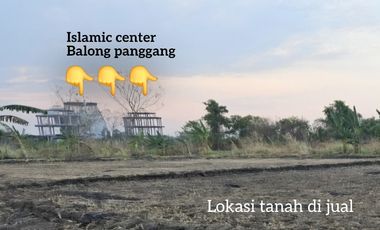 Tanah sawah termurah lokasi balong panggang gresik