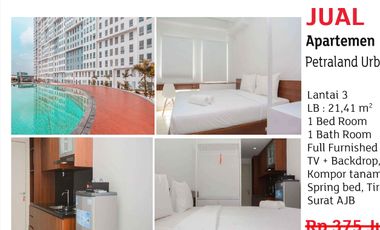 Apartemen turun harga full furnished