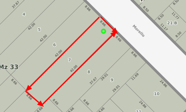 IMPORTANTE LOTE CON EDIFICACION