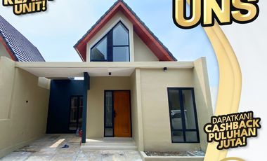 Rumah Mewah Satu Lantai, Bebas Biaya Sampai SHM, Dekat UNS