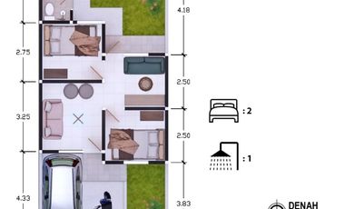 RUMAH MURAH SIAP DITEMPATI  CICILAN 2JUTAAN  DP 0 FREE BIAYA