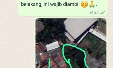 Tanah Strategis Pinggir Jalan Raya  Depan KGV 2.