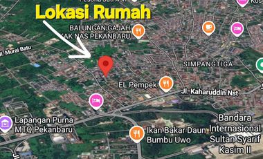 Rumah murah jl Unggas Simpang Tiga Pekanbaru