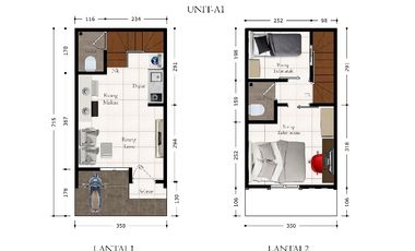 Dijual rumah modern 2 lantai di jl.kamboja matraman jakarta timur