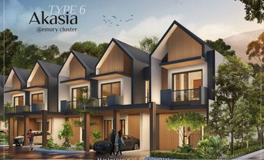 Rumah Riverside Kawasan Premium Parkland Podomoro Karawang