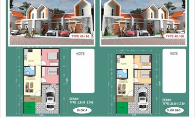 JUAL RUMAH BARU CLUSTER 500 JUTA MOJOSONGO SOLO TYPE 40/60