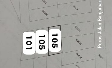 Tanah murah Jl. Raya Banjarsari Manyar Gresik Dijual cpt B.U Poll SHM