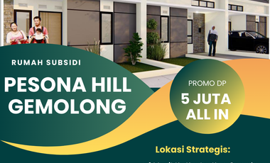 Rumah Subsidi Premium Di Tengah Kota Gemolong Dekat Calon Pasar Baru