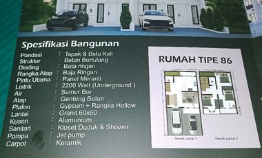 CLuster & Ruko 2Lantai pinggir jalan raya