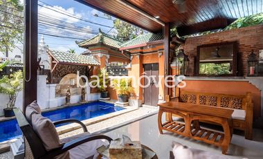 Vila 1 Kamar Tidur Berlokasi Sangat Strategis di Tepi Pantai Sanur