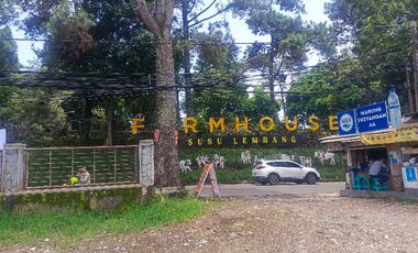 Dijual Tanah lebar 35m strategis di Sebrang Farm House Lembang