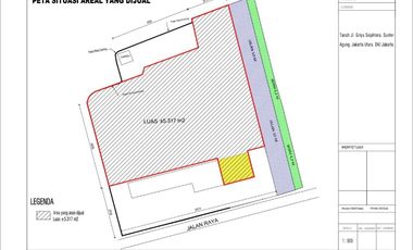 kavling Sunter lokasi bagus cocok u/resto, sportclub ,showroom