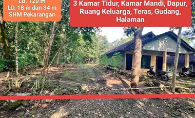 Jual Rumah murah dekat kota Wonosari Gunung Kidul Bonus Tanah Luas