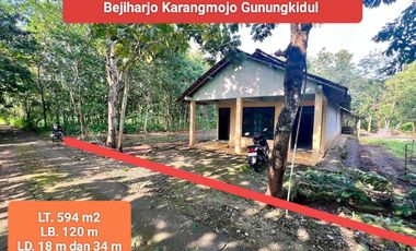 Jual Rumah murah dekat kota Wonosari Gunung Kidul Bonus Tanah Luas