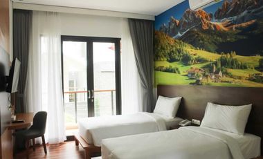 Hotel 3 lt Rooftop view Kota Bandung, full furnished SHM CL 306