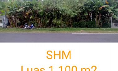 Tanah Pekarangan Luas 1150 Meter Persegi Dekat Pusat Kota Wates