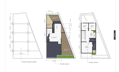 Rumah dijual Bandung 2 lantai type 70/99 3KT 3KM  Antapani Bandung