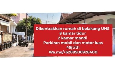 Rumah disewakan di Jebres, Surakarta