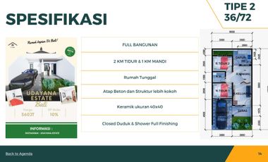 Rumah Bali 280 jutaan bisa KPR cicilan 1jt-an SHM siap huni