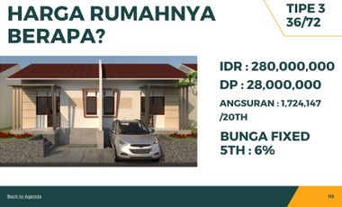 Rumah Bali 280 jutaan bisa KPR cicilan 1jt-an SHM siap huni