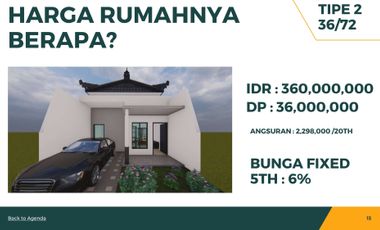 Rumah Bali 280 jutaan bisa KPR cicilan 1jt-an SHM siap huni