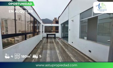 ALQUILER DEPARTAMENTO TRIPLEX 5TO PISO URB EL BANCO DE JAVIER PRADO ATE