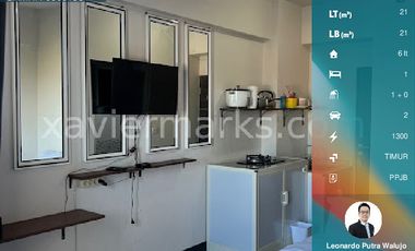 Apartemen Amega Crown Residence tipe studio furnish lantai 6 PPJB