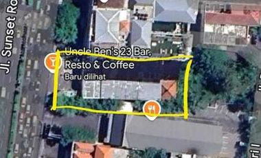 Tanah Jalan utama Sunset road akses jalan 20 meter