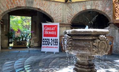 Hermosa Casa  en renta en privada en San Angel