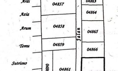 TANAH HOOK 300M TERMURAH DEKAT BANGJO TANJUNG MERTOYUDAN MAGELANG 