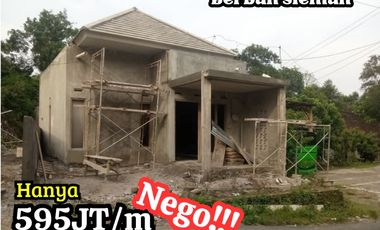 Strategis rumah di berbah akses jalan aspal